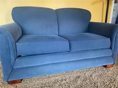 Nice Blue Loveseat Sofa