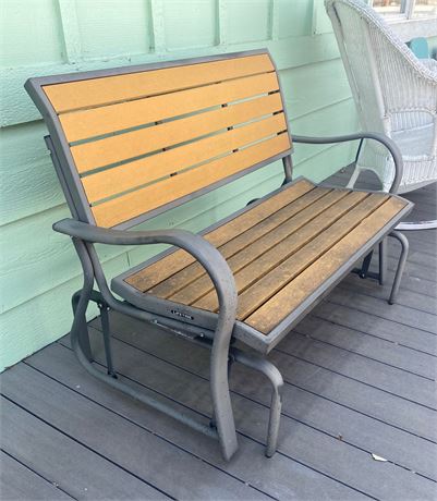 Outdoor Rocking Bench