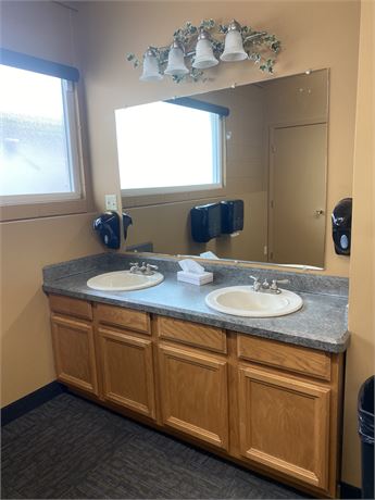 Bathroom Vanity with Mirror and Lights