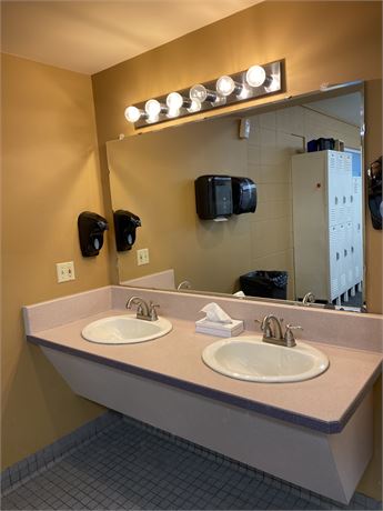 Vanity with Mirror and Lights
