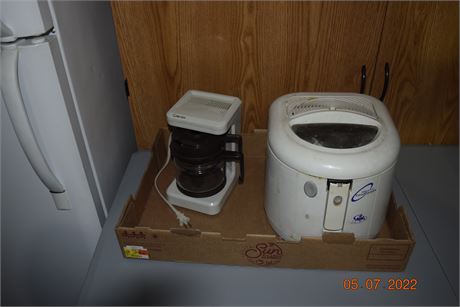 coffee pot and fryer