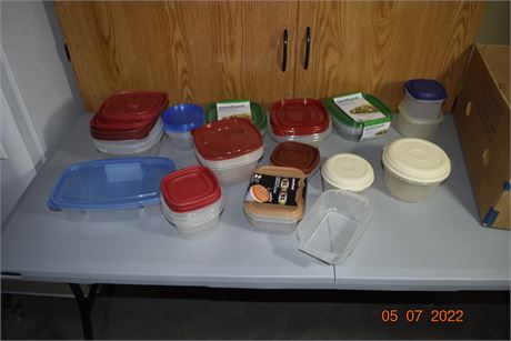 plastic storage dishes