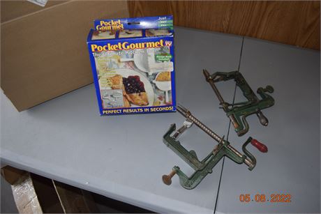 apple peelers + pocket gourmet