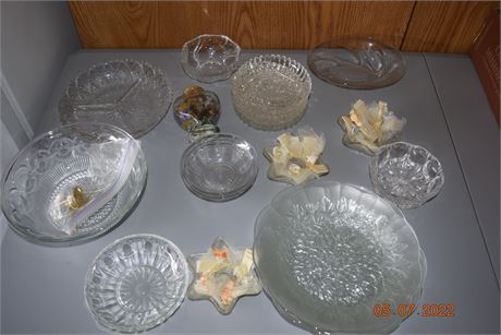 various glass ware