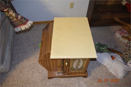 end table w/granite top