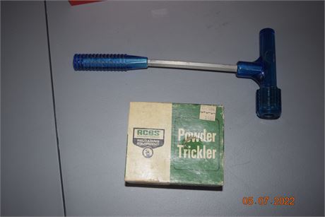 RCBS powder trickler and impact bullet puller