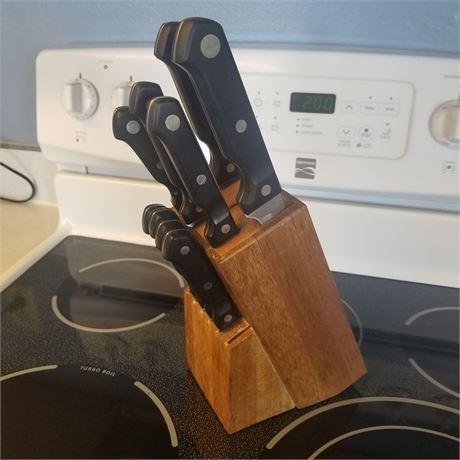 Farberware Professional Knives & Wood Block Holder