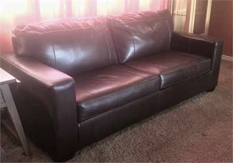 Nice Leather Sofa - About 1 Year Old