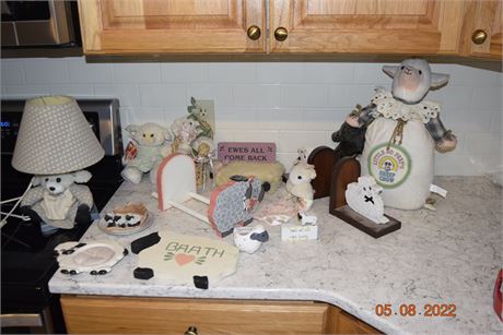 sheep knick knacks.