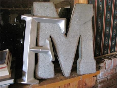 Large Letters M and F