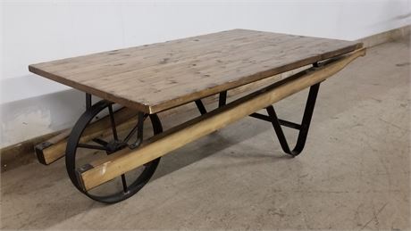 Wheelbarrow Accent Table - 46x28