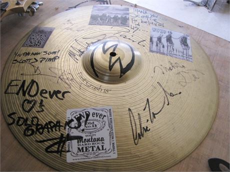 18" Signed and Autographed Cymbal