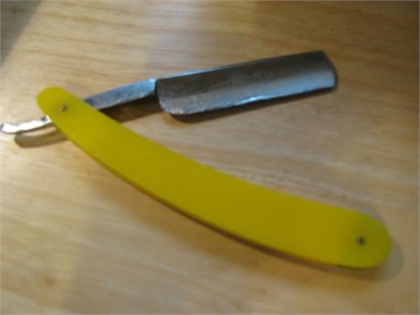 New Yellow Straight Edge Knife