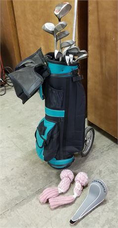 Nice Ladies Golf clubs Bag & Cart