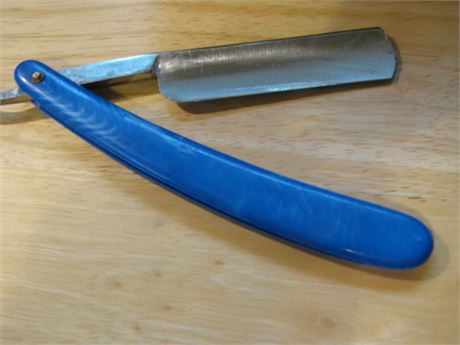 Blue New Straight Edge Razor