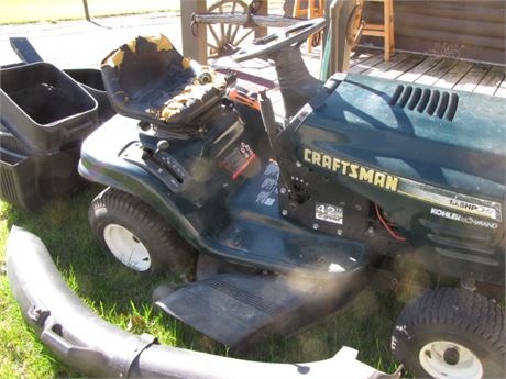 Older Craftsman Riding Lawnmower...See Description for important details