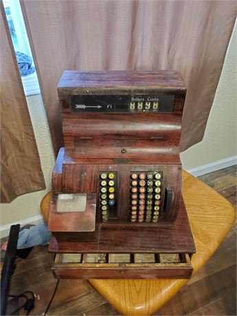 Antique National cash register.  No keys.