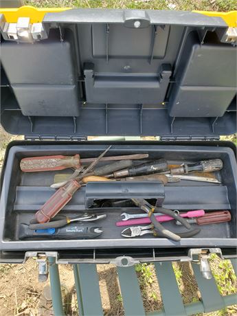 Stanley toolbox w/misc. Tools