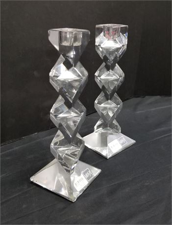 Mikasa Crystal Candle Holders