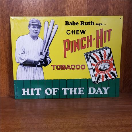 Metal Babe Ruth Repro Sign - 16x12