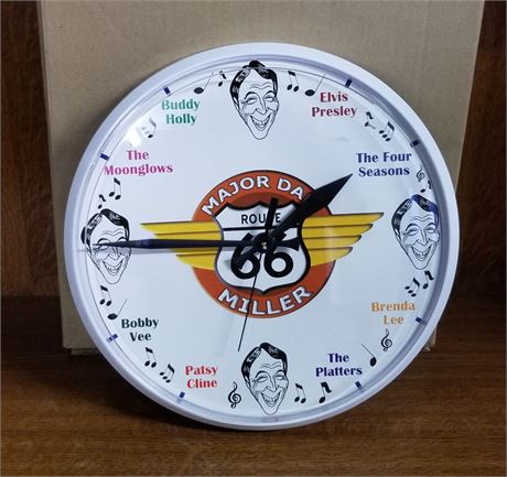 Local Major Dan Miller Wall Clock - 12" Diameter