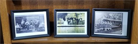 3 - (50's-60's) Framed Photos - 12x10