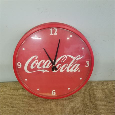 Coca- Cola Clock - 13" Diameter