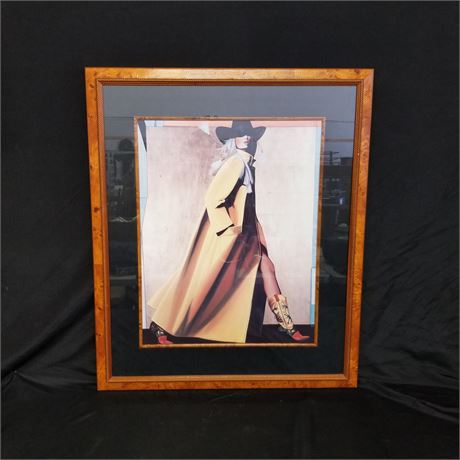 Framed Cowgirl Print - 33x40