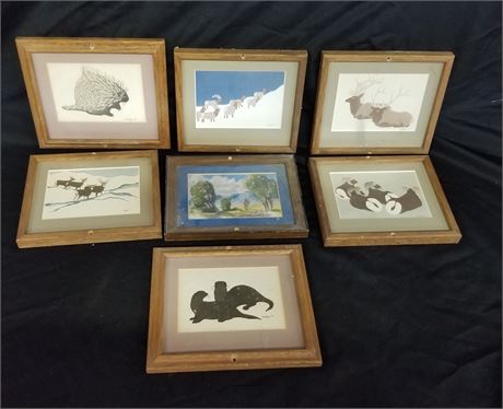 Vintage Framed Artwork - 9x8