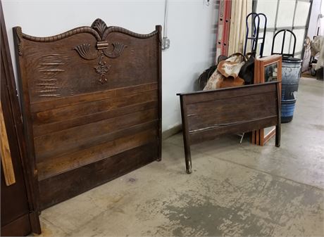 Antique  Full Size Headboard & Footboard