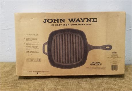 New in Box Cast Iron Grill Pan