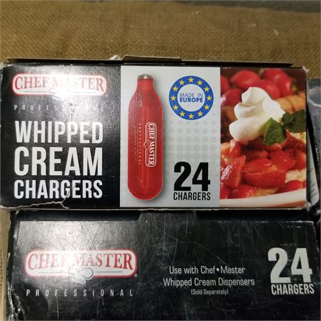 New in Box Whip Cream Chargers - 156pcs