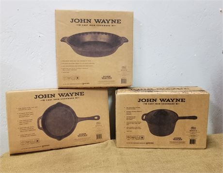 New in Box Cast Iron Cookware Trio