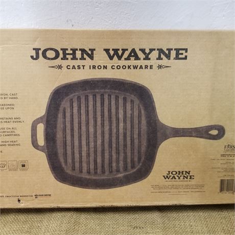 New in Box Cast Iron Grill Pan