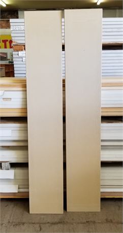 2 Foam Core Bi-Fold Door Slabs - 12x80