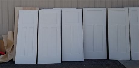 5 Foam Core Door Slabs - 80" Height, Assorted Widths