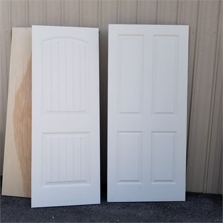 2 Foam Core Door Slabs - 30x80" & 36x80