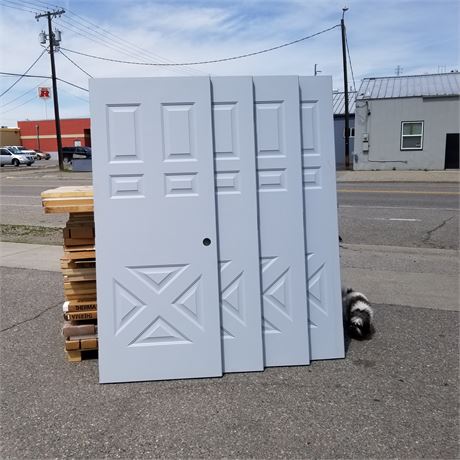 4 Steel Clad Foam Core Door Slabs - 79 1/4 x 32