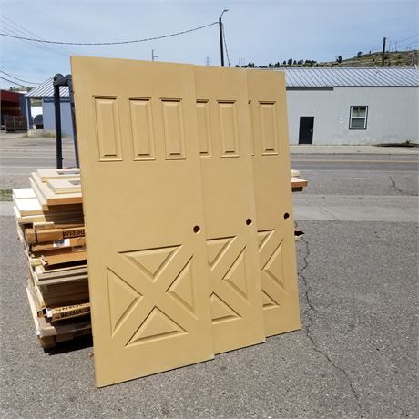 3 Foam Core Door Slabs - 79 1/4 x 32