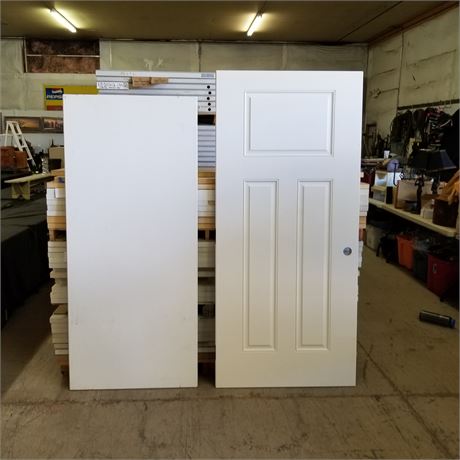 2 Foam Core door Slabs - 32x72 & 36x80