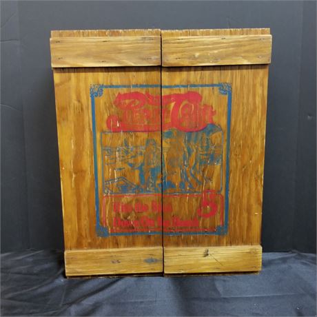 Vintage Pepsi-Cola Crate Wall Shelving/Display Case - 15x19x4