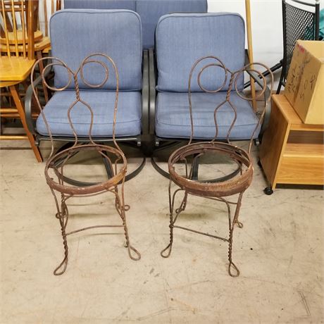 Vintage Parlor Chair Pair