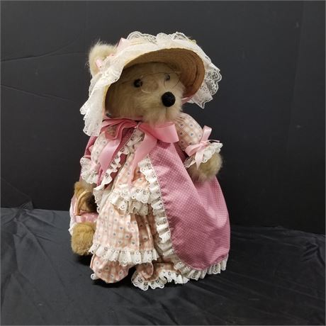 Bear Doll w/ Cub in Basket