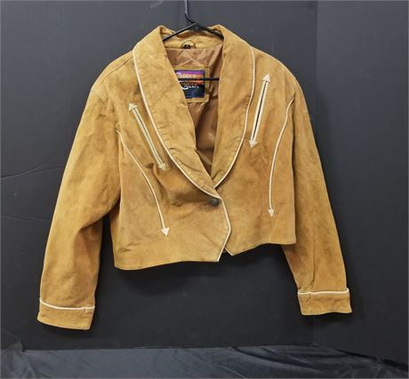 Ladies Western Style Suede Jacket - MED