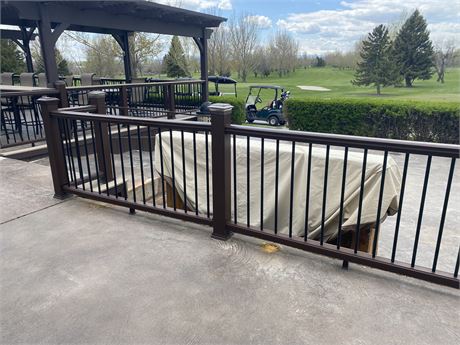 Patio Railing - 6 Posts - 5 Sections (each section 6ft long)