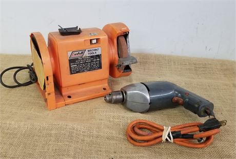 Bench Grinder & Drill