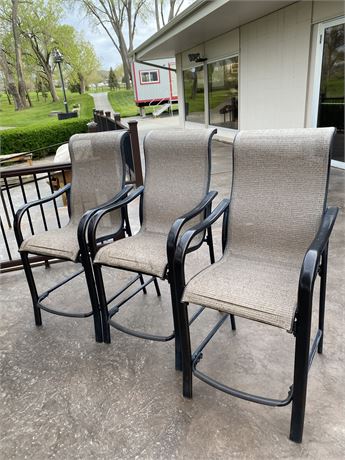 High Top Patio Chairs (3)