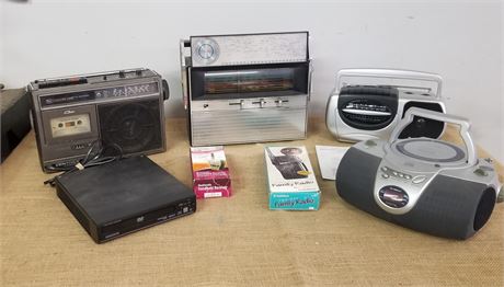 Vintage Cassette, Radios, CD Players