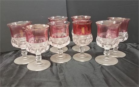 Vintage Crystal Ruby Glass