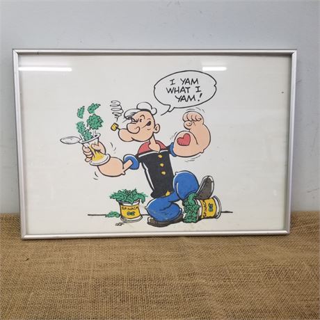 Framed Popeye Picture -  18x12